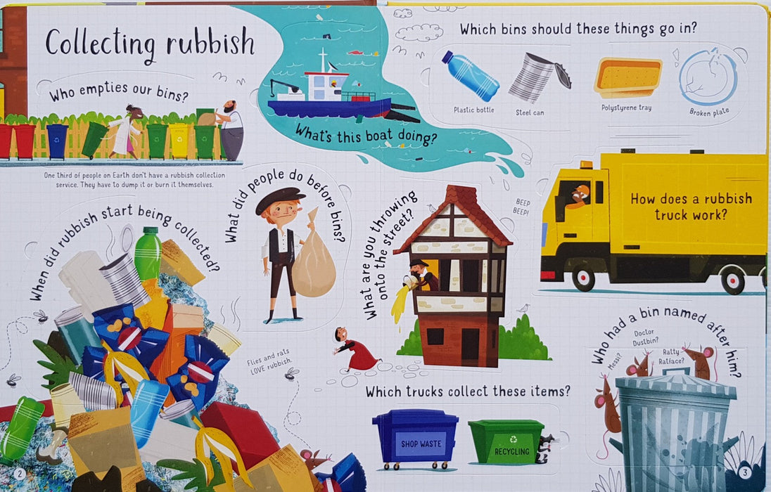 Lift-the-Flap Questions and Answers About Recycling and Rubbish