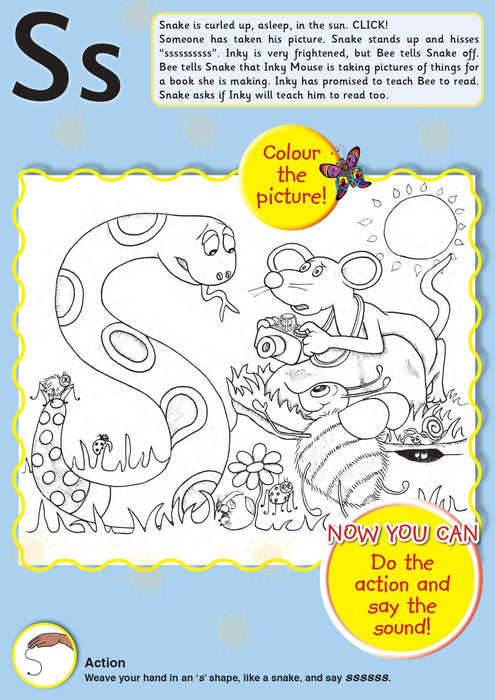 Jolly Phonics Activity Book 1 (in print letters) [JL698]