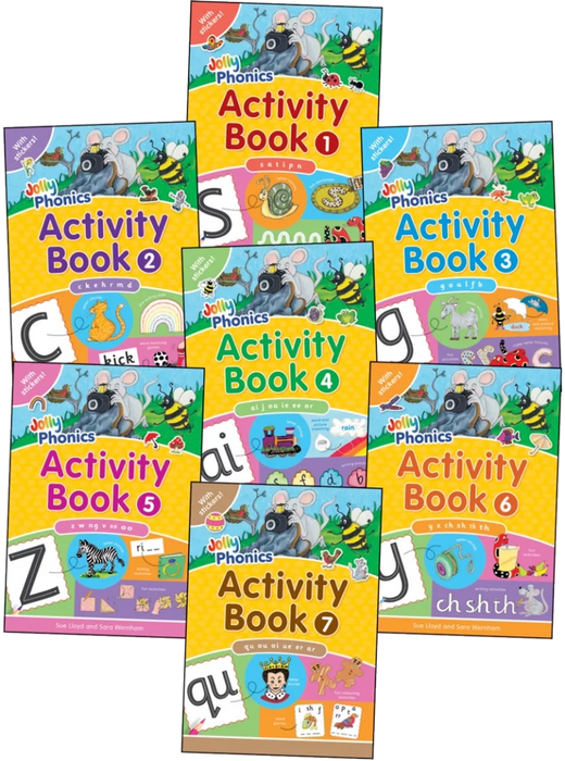 Jolly Phonics Activity Books 1-7 (in print letters) [JL760]