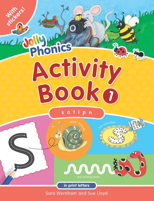 Jolly Phonics Activity Book 1 (in print letters) [JL698]