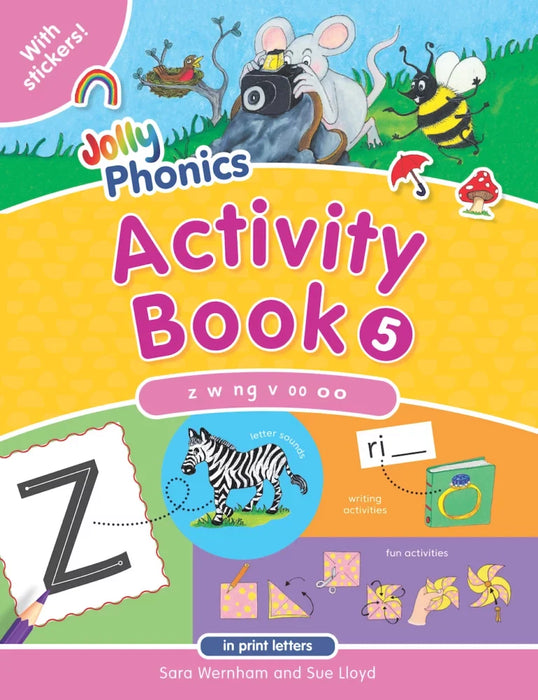 Jolly Phonics Activity Book 5 (in print letters) [JL736]