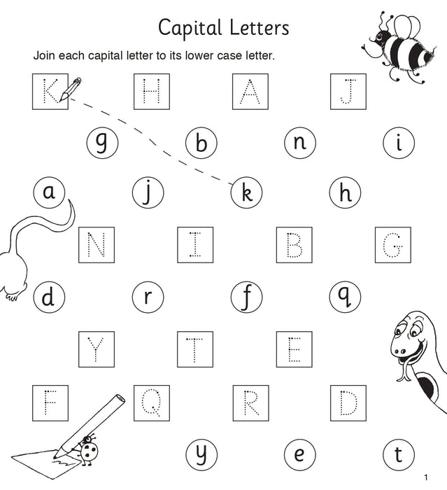 Jolly Phonics Grammar 1 Workbook 2 (in print letters) [JL658]