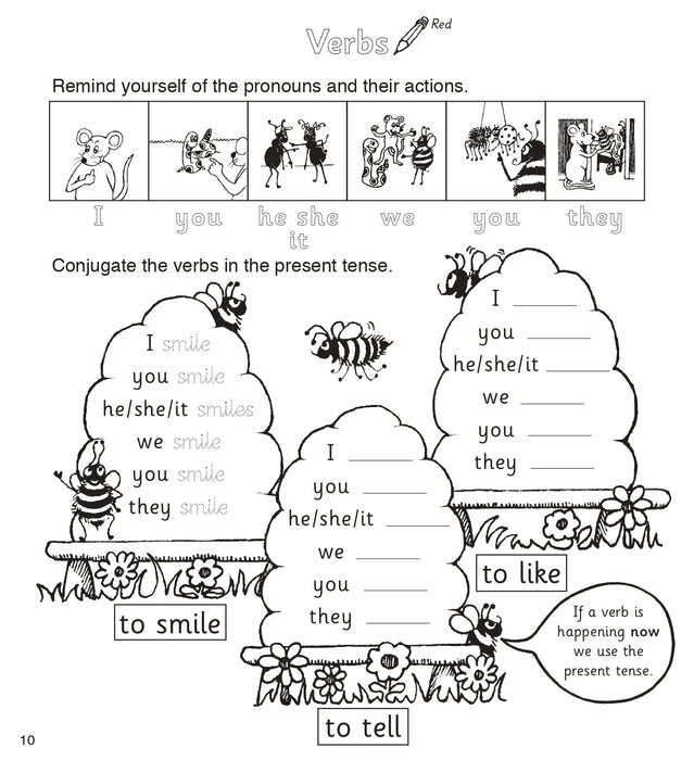 Jolly Phonics Grammar 1 Workbook 3 (in print letters) [JL666]