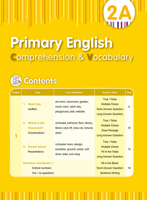 Primary English - Comprehension & Vocabulary 2A