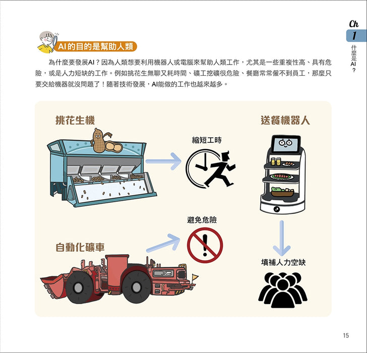 漫畫圖解一看就懂：AI為什麼重要，AI是人類解決未來難題的助力