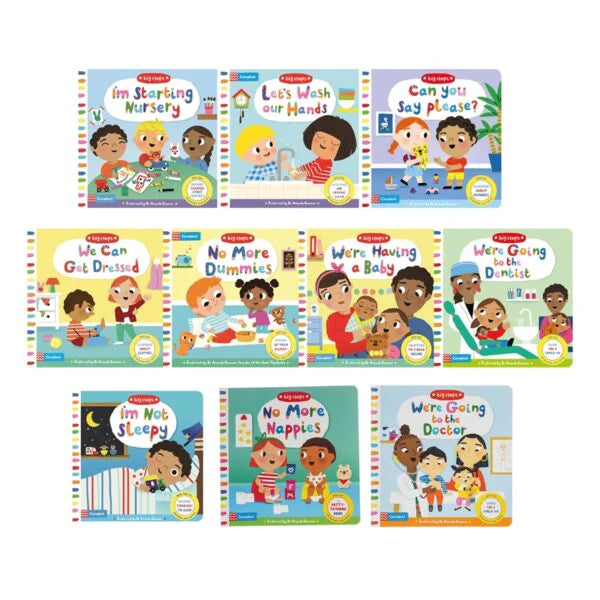Julia Donaldson Acorn Wood 4-book with QR audio slipcase + Big Steps Box of Books 10-Book with QR Codes Slipcase