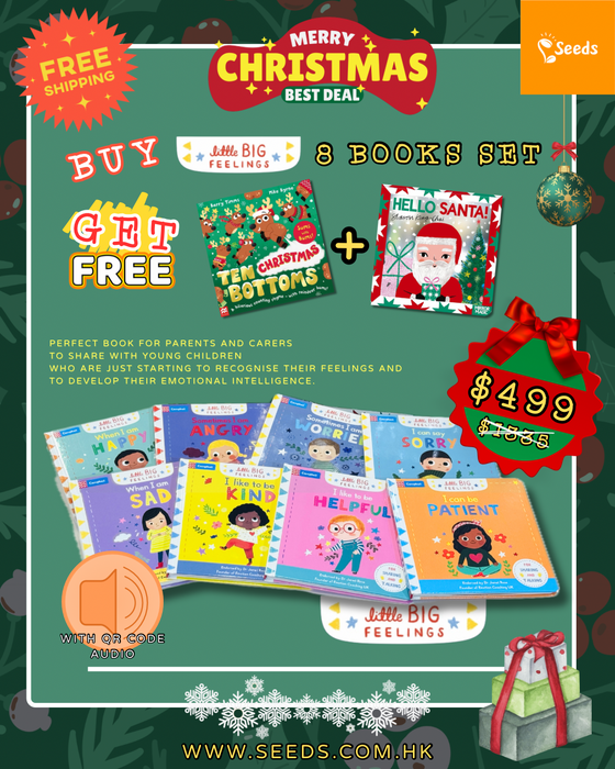Christmas Deal❣️[Free Shipping🎁] Little Big Feelings (8 Books set) + Ten Christmas Bottoms + Hello Santa