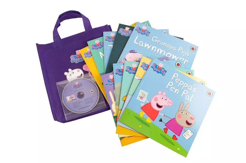 Peppa Pig Purple Bag Set (10 Books)