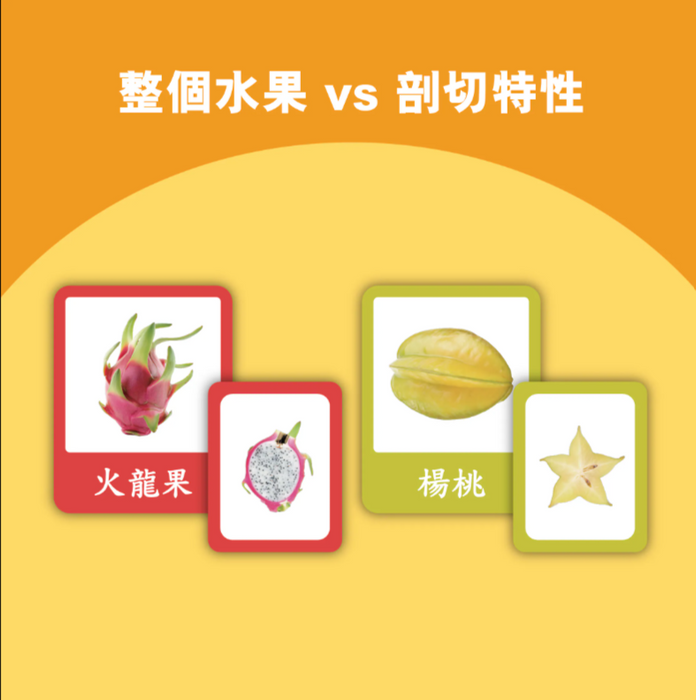 Curios®️中英文雙語水果配對卡Matching Flashcard - Fruit