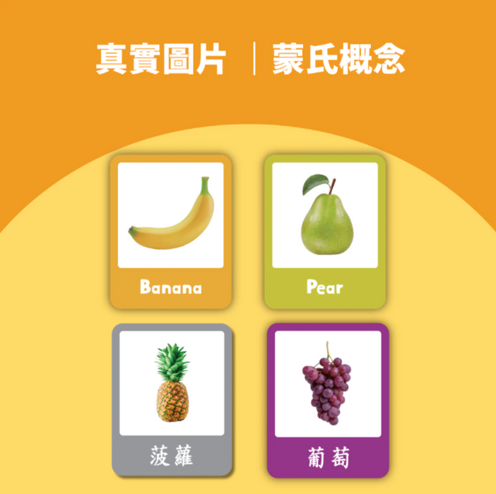 Curios®️中英文雙語水果配對卡Matching Flashcard - Fruit