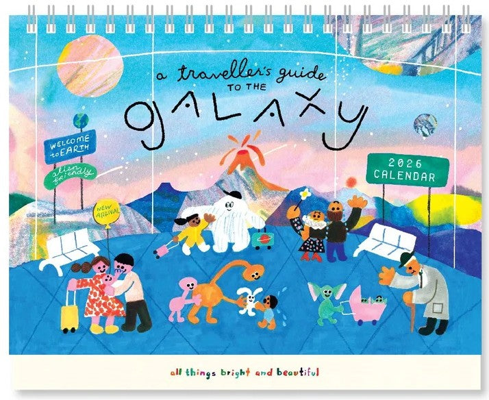 2026 Desktop Calendar // A Traveller’s Guide To The Galaxy
