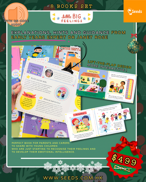 Christmas Deal❣️[Free Shipping🎁] Little Big Feelings (8 Books set) + Ten Christmas Bottoms + Hello Santa