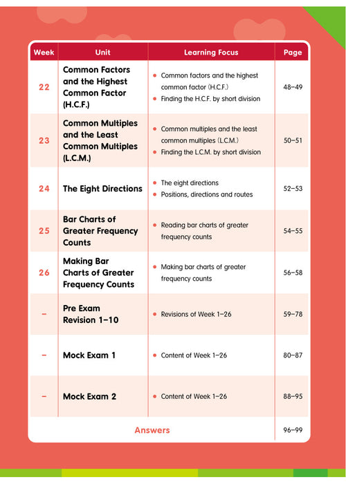 Primary Mathematics: Exercise, Revision & Mock Exam 4A