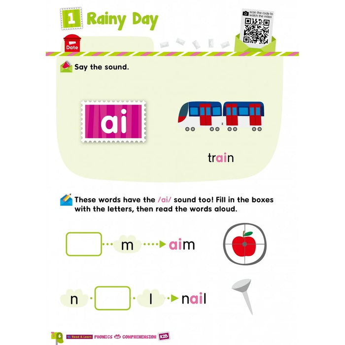 Read & Learn: Phonics and Comprehension 幼兒英語拼音及閱讀理解 (K2B)