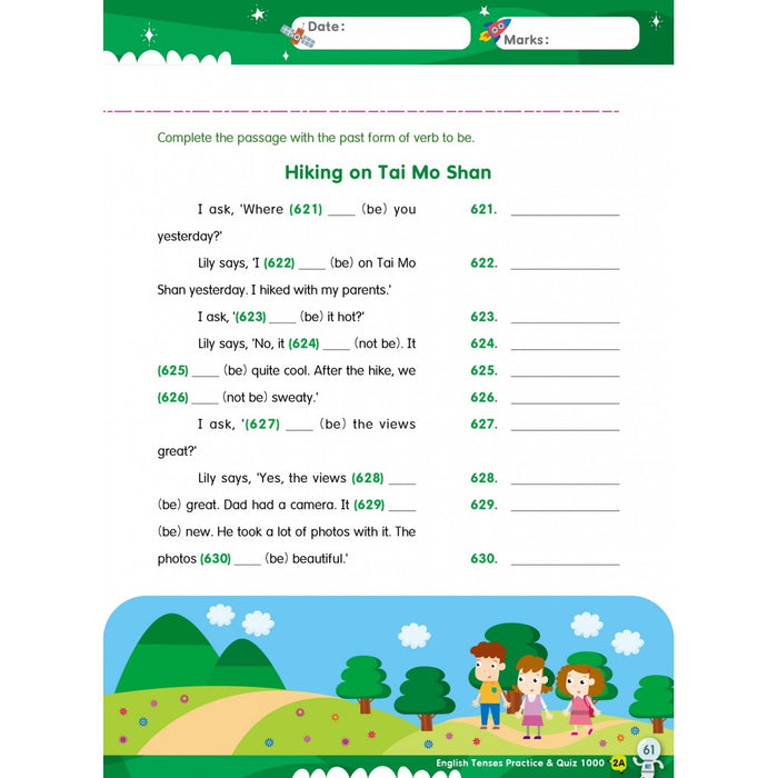 English Tenses Practice & Quiz 1000  2A