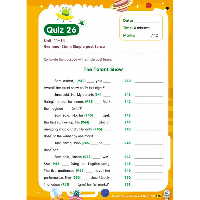 English Tenses Practice & Quiz 1000  2B