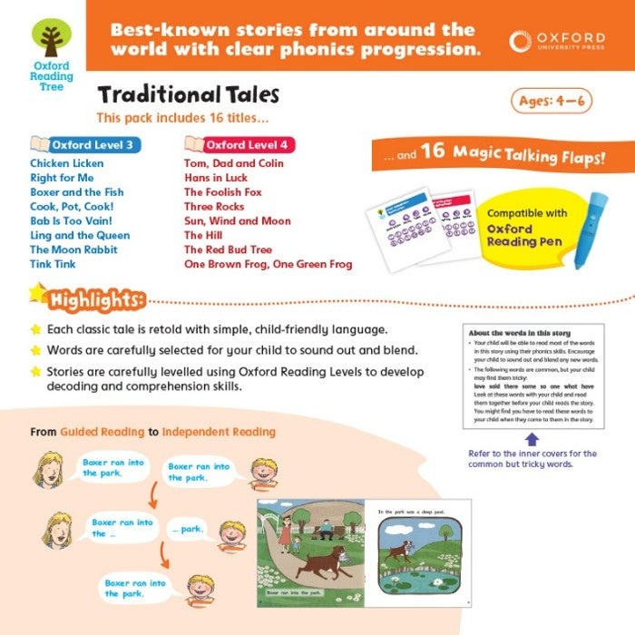 (Pre-order) Oxford Reading Tree – Traditional Tales (With Talking Stickers) 牛津經典故事套裝  | Compatible with Oxford Reading Pen| For Age 2-12