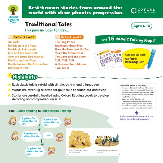 (Pre-order) Oxford Reading Tree – Traditional Tales (With Talking Stickers) 牛津經典故事套裝  | Compatible with Oxford Reading Pen| For Age 2-12