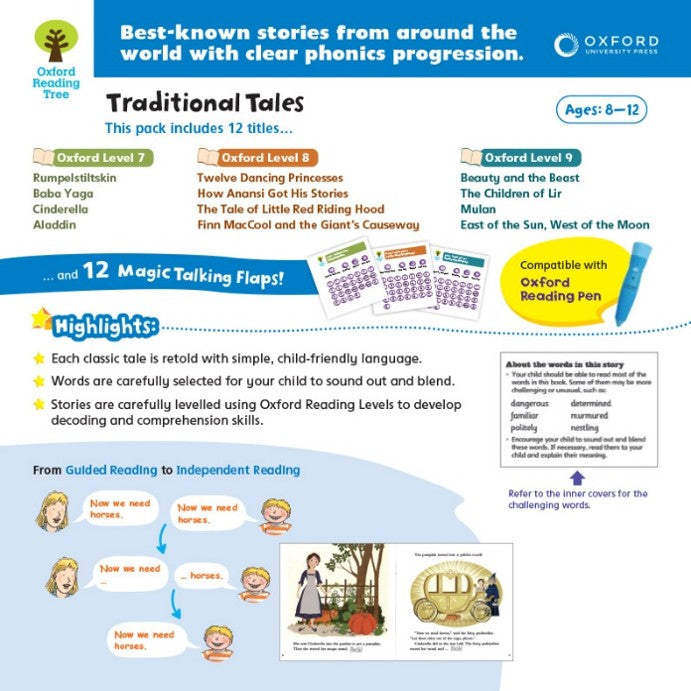 (Pre-order) Oxford Reading Tree – Traditional Tales (With Talking Stickers) 牛津經典故事套裝  | Compatible with Oxford Reading Pen| For Age 2-12