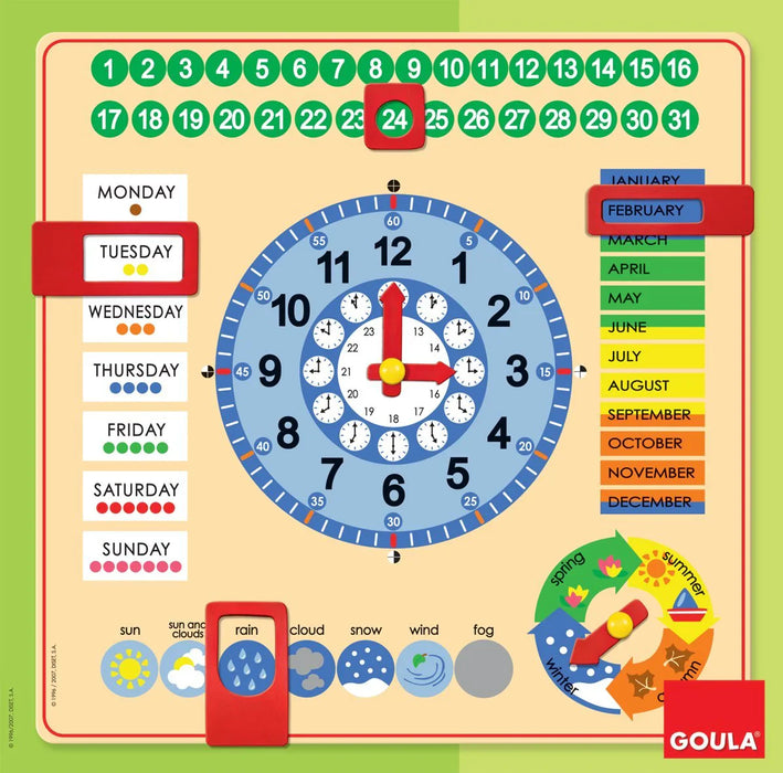 GOULA-Calendar Clock