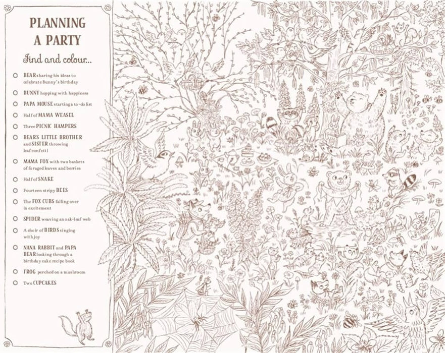 Brown Bear Wood: Colouring and Spotting Book : Colour them in, hang them up!