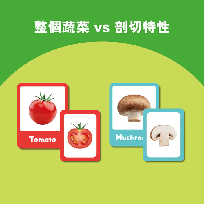 Curios®️中英文雙語蔬菜配對卡 - Vegetables