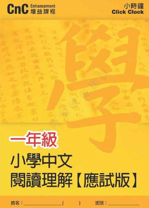 小學中文科 閱讀理解訓練  [應試版]