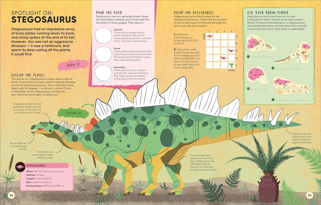 Brain Booster Dinosaurs and Other Prehistoric Creatures: Over 100 Mind-Boggling Activities that Make Learning Easy and Fun