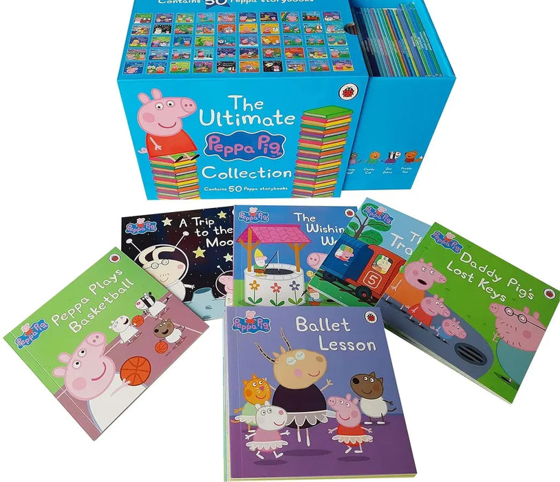 Christmas Best Gift❣️The Ultimate Peppa Pig Collection 50 Books Set+Peppa’s Box of Fun [HK FREE SHIPPING]]