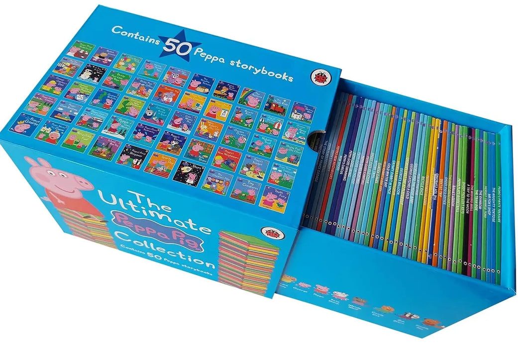 Christmas Best Gift❣️The Ultimate Peppa Pig Collection 50 Books Set+Peppa’s Box of Fun [HK FREE SHIPPING]]