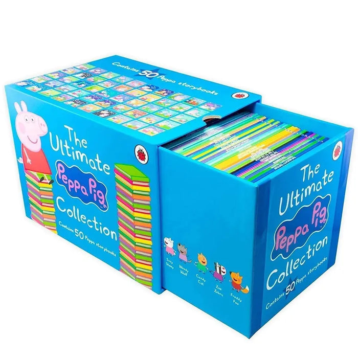 Christmas Best Gift❣️The Ultimate Peppa Pig Collection 50 Books Set+Peppa’s Box of Fun [HK FREE SHIPPING]]