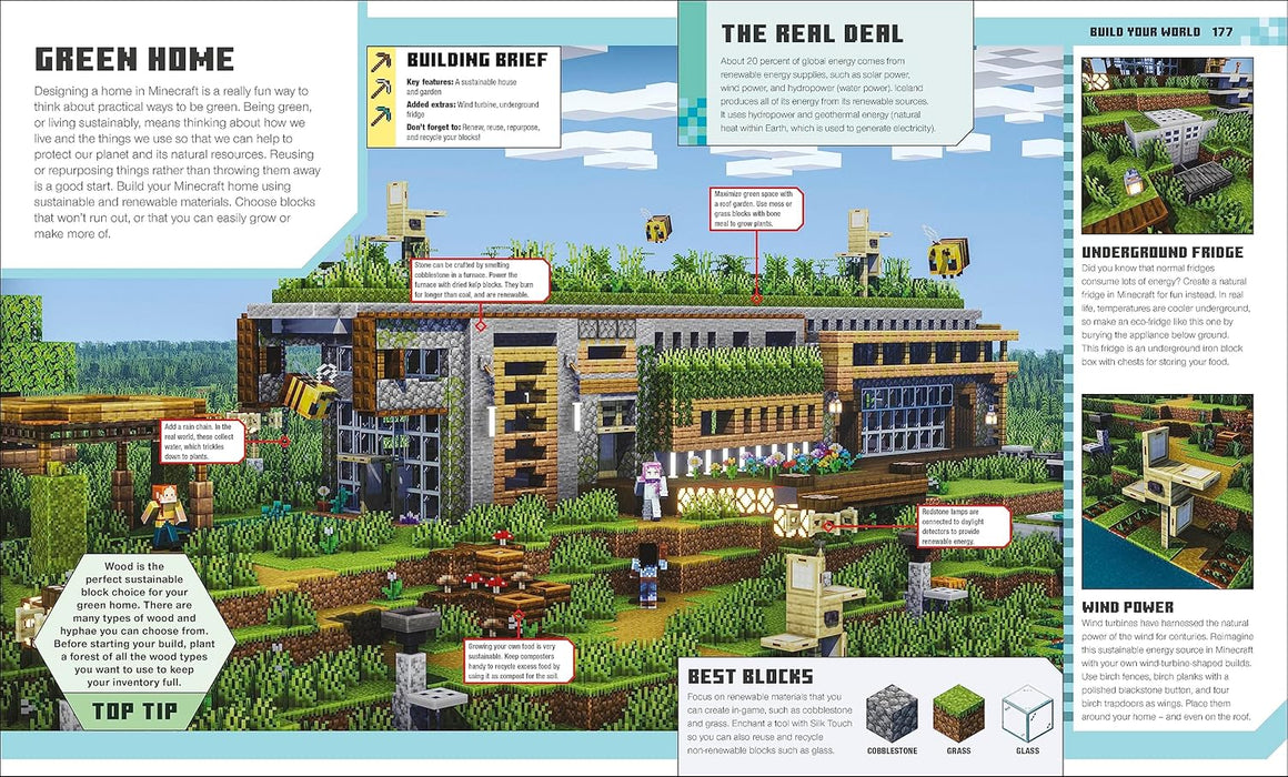 The Minecraft Ideas Book : Create the Real World in Minecraft with 70+ Awesome Builds