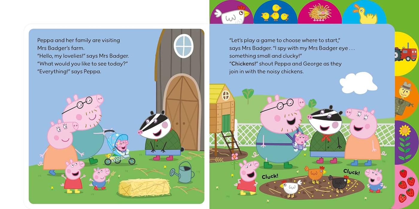Peppa Pig: I Spy at the Farm : Tabbed Board Book