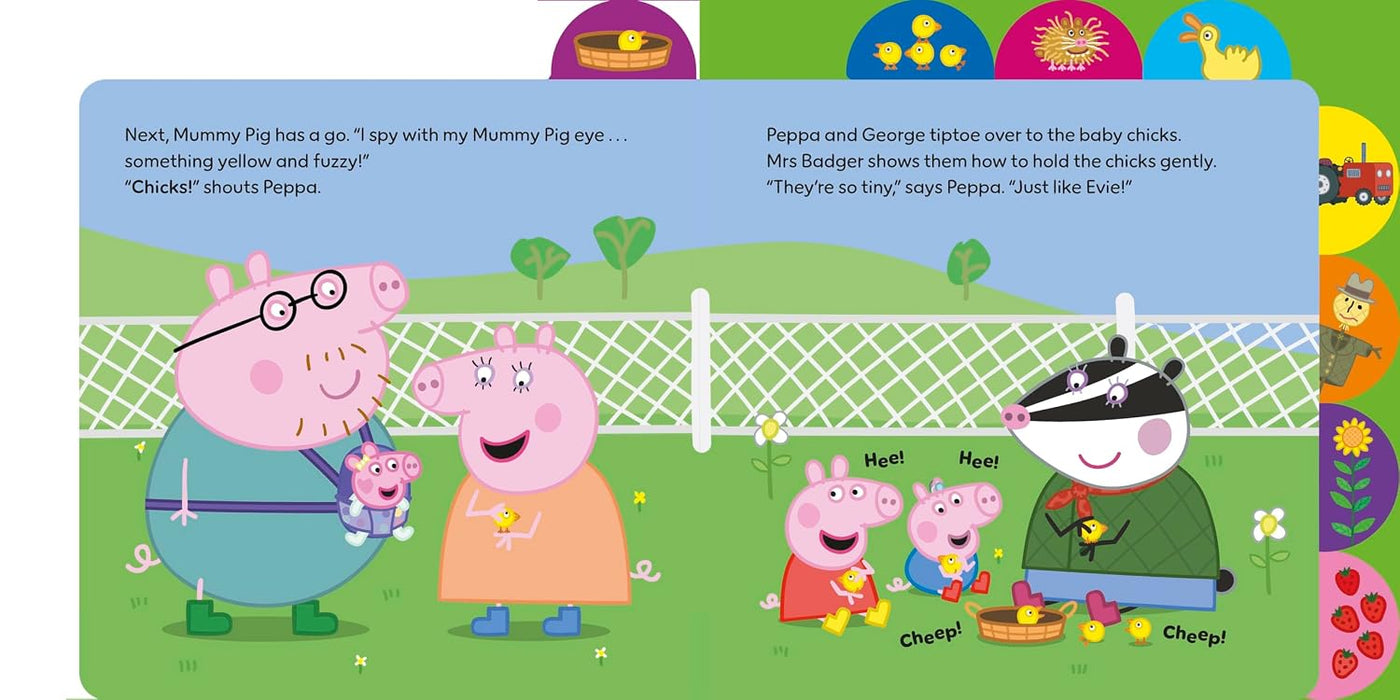 Peppa Pig: I Spy at the Farm : Tabbed Board Book