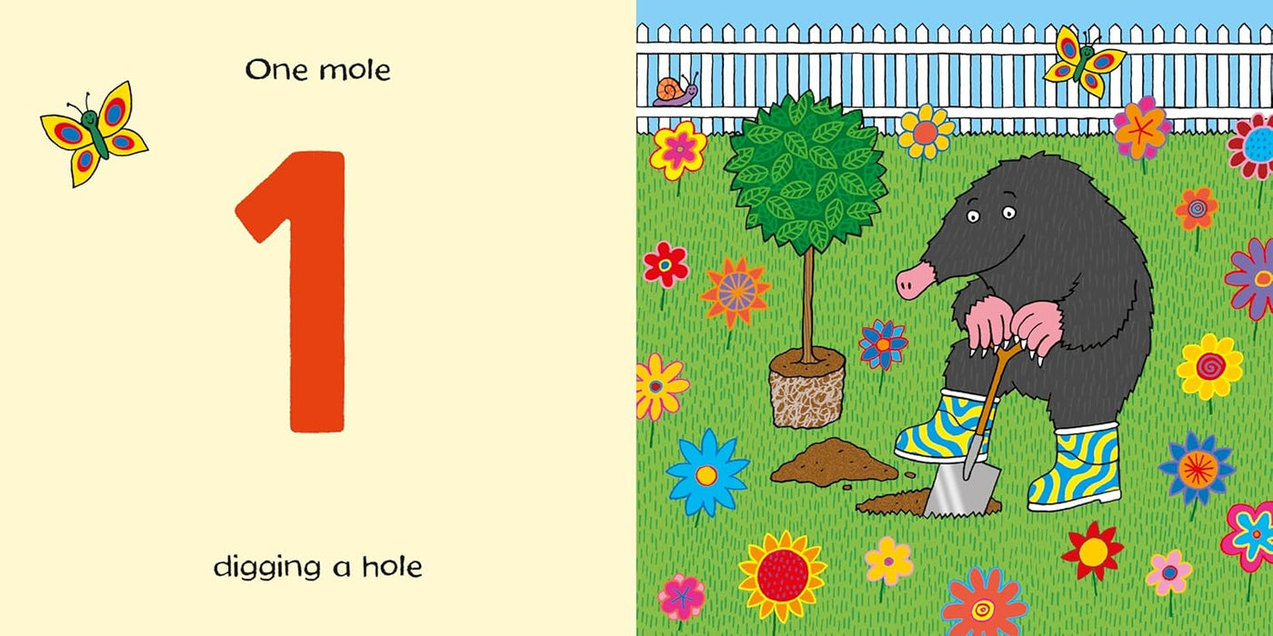 One Mole Digging A Hole : A first book for toddlers learning to count