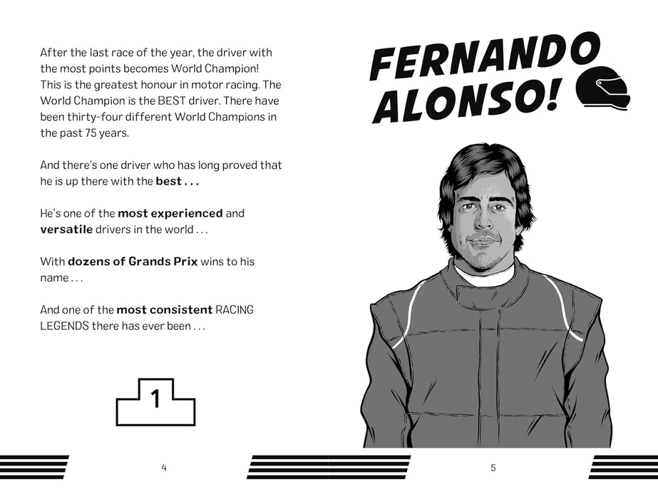 Racing Legends: Fernando Alonso : 101 Facts about Formula One
