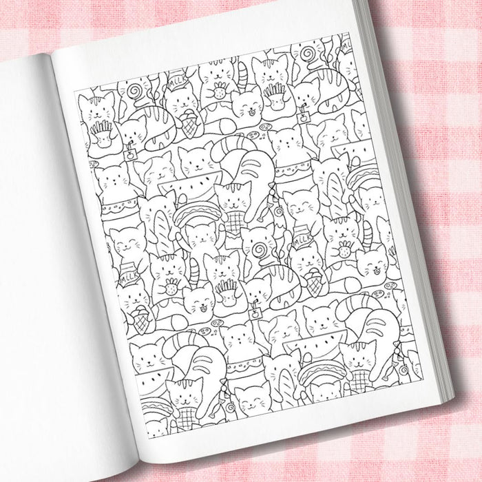 Mangatopia Cupcakes and Kitties : A Cuteness Overload Colouring Book of Anime and Manga