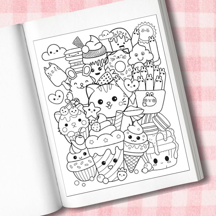 Mangatopia Cupcakes and Kitties : A Cuteness Overload Colouring Book of Anime and Manga