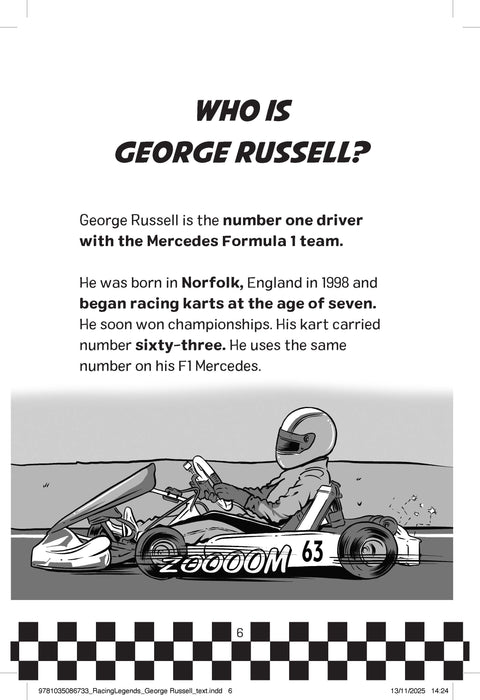 Racing Legends: George Russell : 101 Facts about Formula One