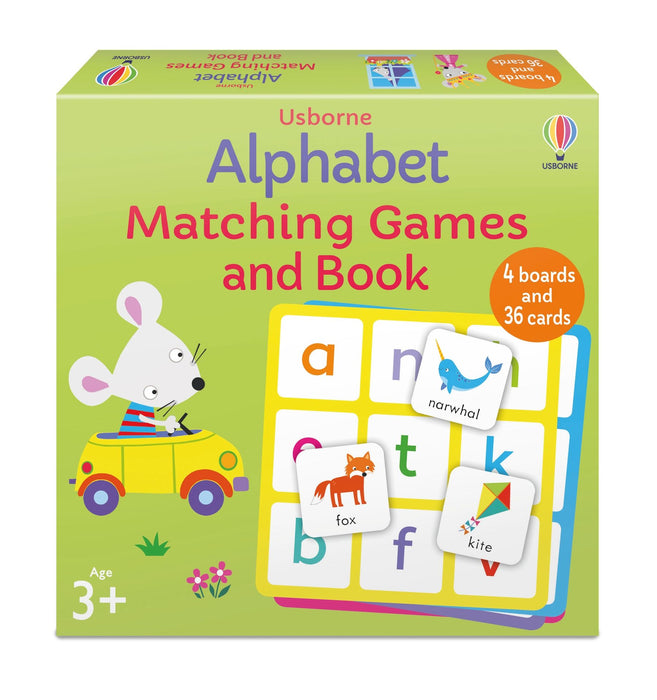 Alaphabet Matching Games and Book