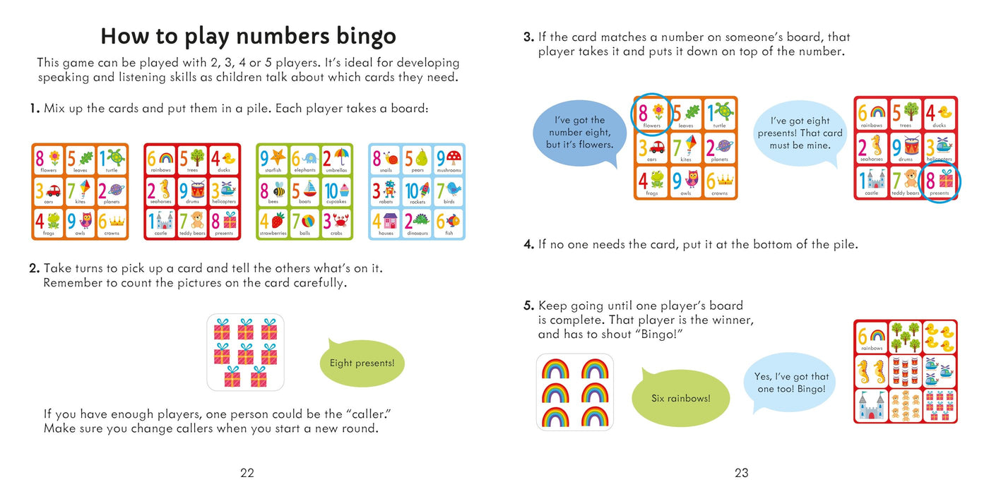 Numbers Matching Games and Book