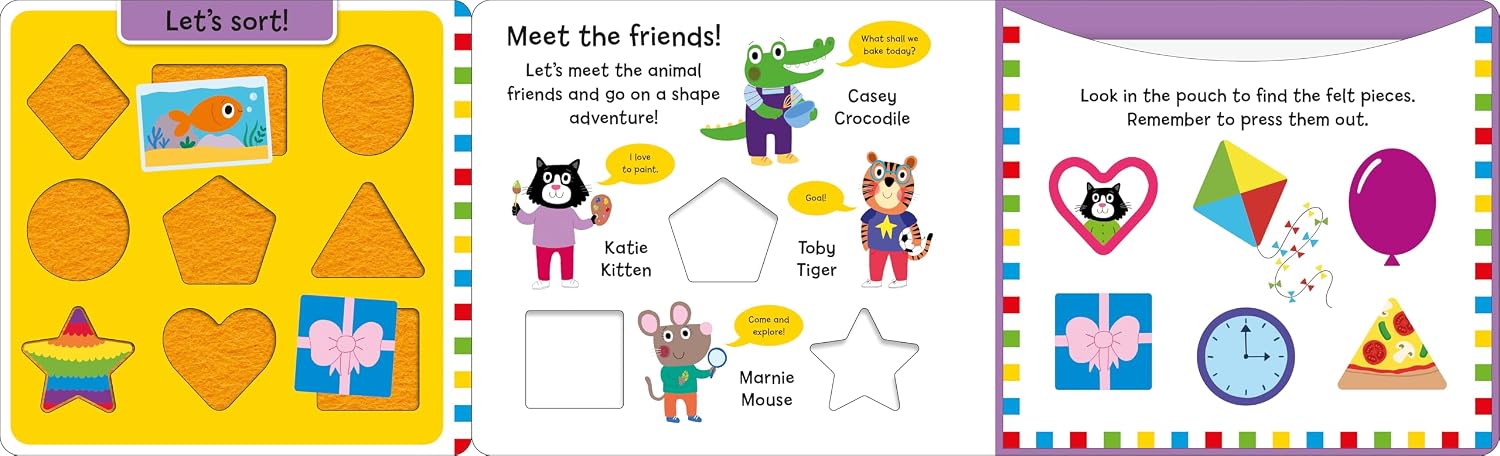Shapes (Match & Sort) : Match and sort the shaped felt pieces