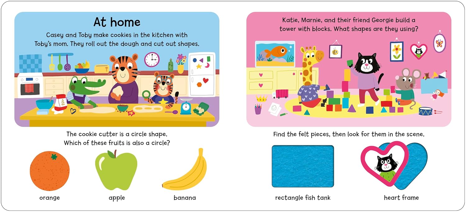 Shapes (Match & Sort) : Match and sort the shaped felt pieces