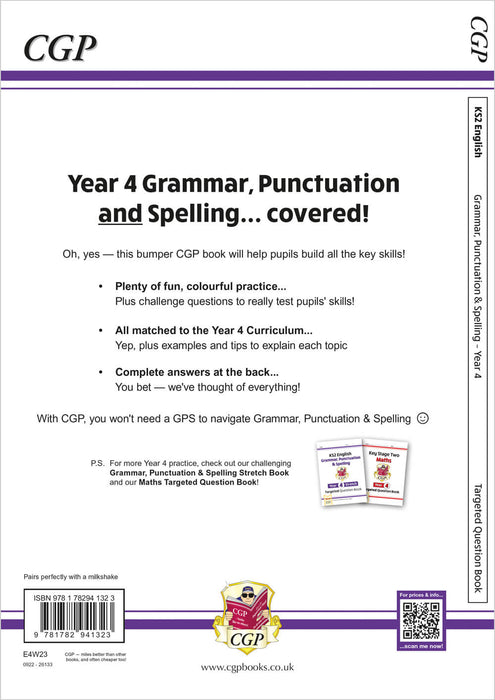KS2 English Year 4 Grammar, Punctuation & Spelling Targeted Question Book (with Answers)