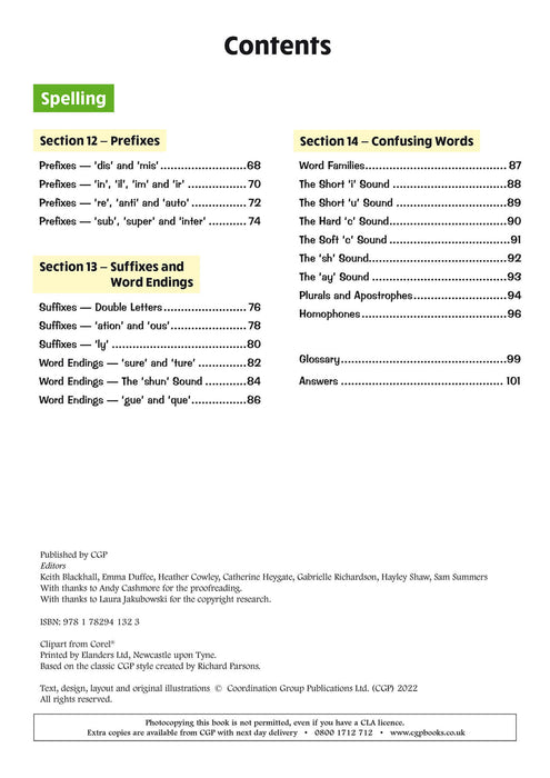 KS2 English Year 4 Grammar, Punctuation & Spelling Targeted Question Book (with Answers)