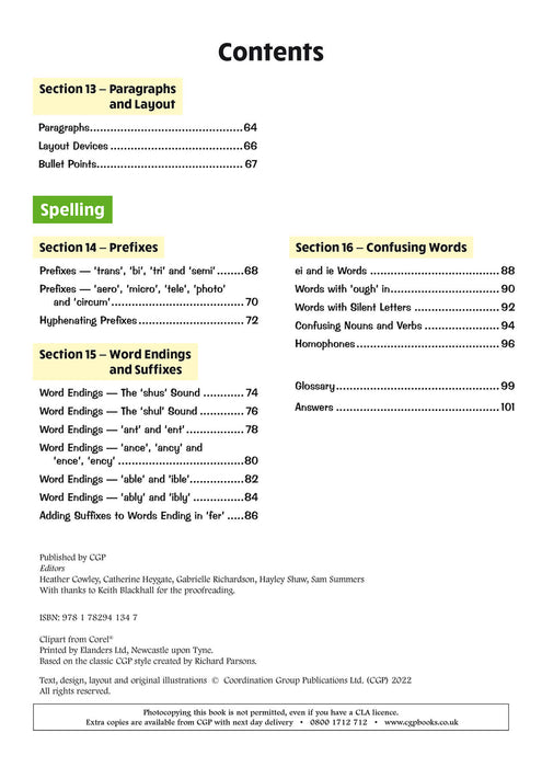 KS2 English Year 6 Grammar, Punctuation & Spelling Targeted Question Book (with Answers)