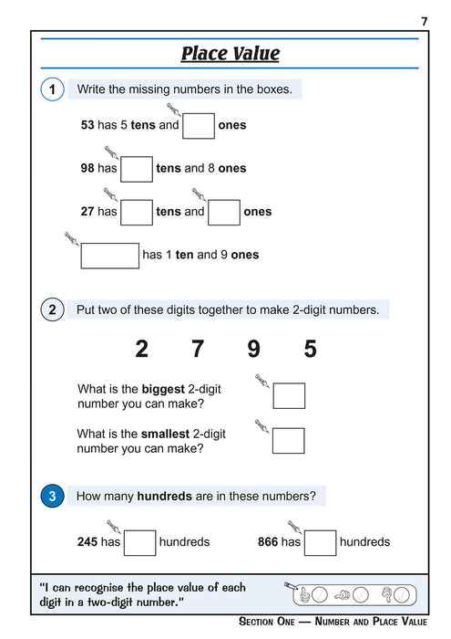 KS1 Maths Year 2 Targeted Study & Question Book