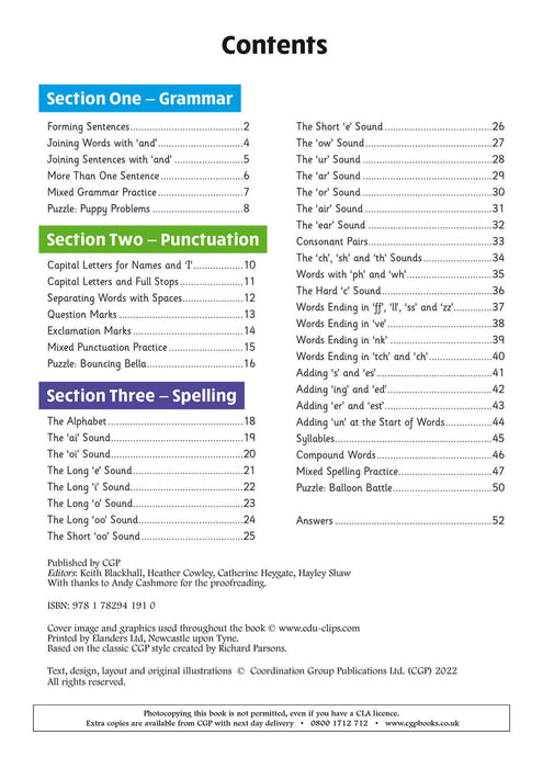 KS1 English Year 1 Grammar, Punctuation & Spelling Targeted Question Book (with Answers)