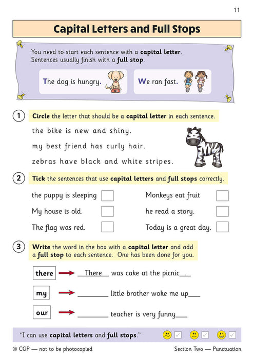 KS1 English Year 1 Grammar, Punctuation & Spelling Targeted Question Book (with Answers)