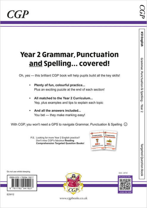 KS1 English Year 2 Grammar, Punctuation & Spelling Targeted Question Book (with Answers)